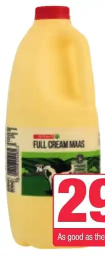Spar SPAR Full Cream Maas 2 kg offer