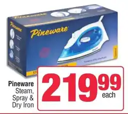 Spar Pineware Steam, Spray & Dry Iron offer