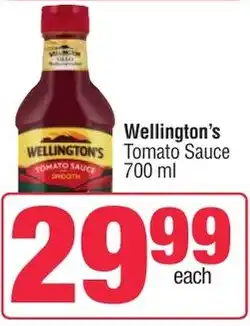 Spar Wellington's Tomato Sauce 700 ml offer