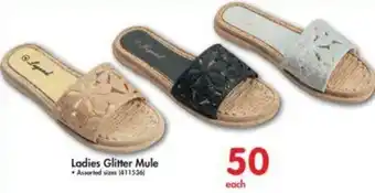 Makro Ladies Glitter Mule offer