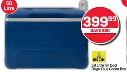 Pick n Pay Hypermarket BIG JIM 50 Litre I'm Cool Royal Blue Cooler Box offer