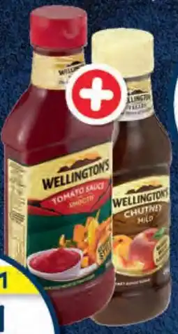 Pick n Pay Hypermarket Wellington's Tomato Sauce or New Recipe 700ml and Chutney Assorted 450g offer