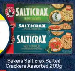 Pick n Pay Hypermarket Bakers Salticrax Salted Crackers Assorted 200g offer