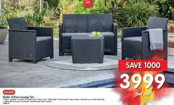 Makro Keter Elodie 4-Piece Lounge Set offer