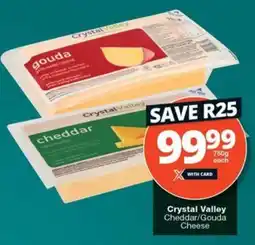 Checkers Hyper Crystal Valley Cheddar/Gouda Cheese offer