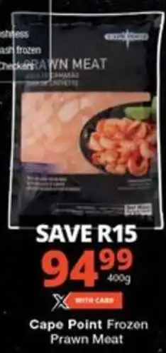 Checkers Hyper Cape Point Frozen Prawn Meat offer