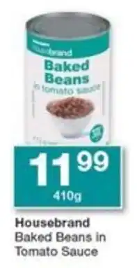 Checkers Hyper Housebrand Baked Beans in Tomato Sauce offer
