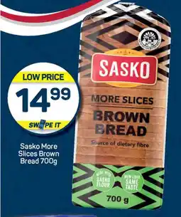 Pick n Pay Sasko More Slices Brown Bread 700g offer