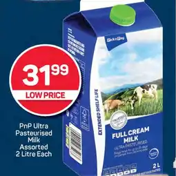 Pick n Pay PnP Ultra Pasteurised Milk Assorted 2 Litre Each offer