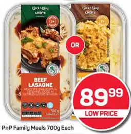 Pick n Pay PnP Family Meals 700g Each offer