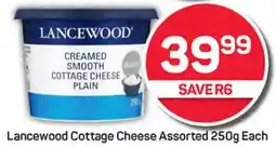 Pick n Pay Lancewood Cottage Cheese Assorted 250g Each offer