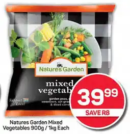 Pick n Pay Natures Garden Mixed Vegetables 900g/1kg Each offer