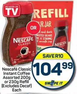 Pick n Pay Nescafé Classic Instant Coffee Assorted 200g or 230g Refill (Excludes Decaf) Each offer