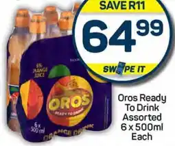 Pick n Pay Oros Ready To Drink Assorted 6x500ml Each offer