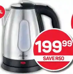 Pick n Pay Sunbeam 1.8 Litre Stainless Steel Cordless Kettle offer