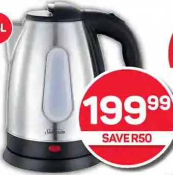 Pick n Pay Sunbeam 1.8 Litre Stainless Steel Cordless Kettle offer