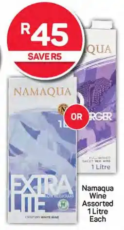 Pick n Pay Namaqua Wine Assorted 1 Litre Each offer