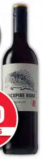 Pick n Pay Porcupine Ridge Merlot, Cabernet or Syrah 750ml Each offer