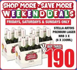 Boxer Liquors STELLA ARTOIS PREMIUM LAGER NRB offer