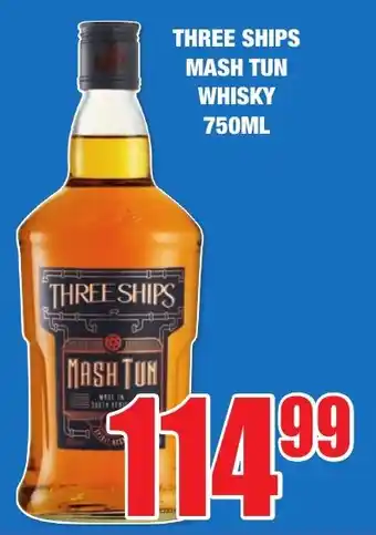 Boxer Liquors THREE SHIPS MASH TUN WHISKY offer