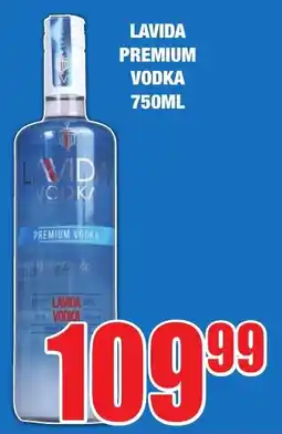 LAVIDA PREMIUM VODKA 750ML