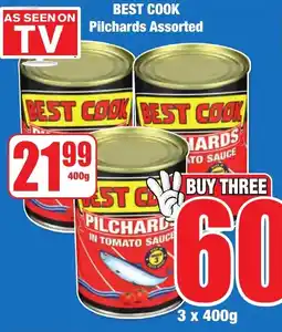 Boxer Superstores BEST COOK Pilchards Assorted offer