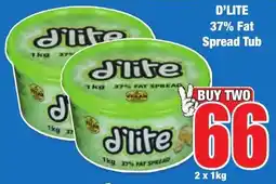 Boxer Superstores D'LITE 37% Fat Spread Tub offer