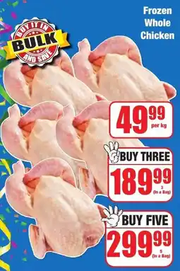Boxer Superstores Frozen Whole Chicken offer