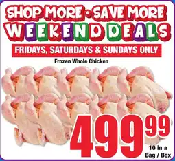 Boxer Superstores Frozen Whole Chicken offer