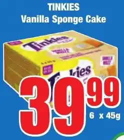 TINKIES Vanilla Sponge Cake
