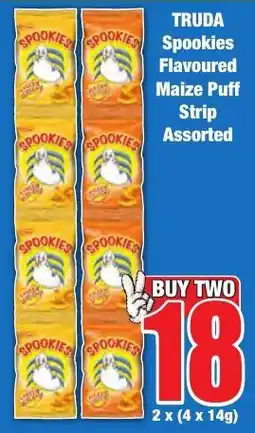 TRUDA Spookies Flavoured Maize Puff Strip Assorted
