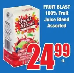 Boxer Superstores FRUIT BLAST 100% Fruit Juice Blend Assorted offer