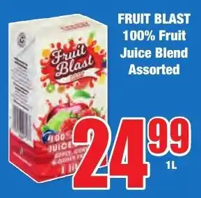 Boxer Superstores FRUIT BLAST 100% Fruit Juice Blend Assorted offer