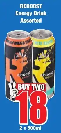 REBOOST Energy Drink Assorted