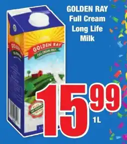 Boxer Superstores GOLDEN RAY Full Cream Long Life Milk offer