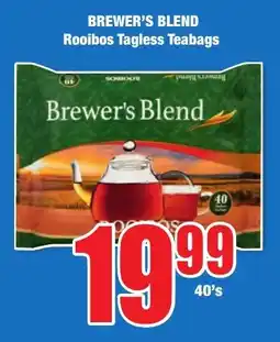 Boxer Superstores BREWER'S BLEND Rooibos Tagless Teabags offer