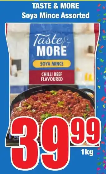 Boxer Superstores TASTE & MORE Soya Mince Assorted offer