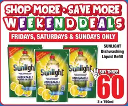 Boxer Superstores SUNLIGHT Dishwashing Liquid Refill offer