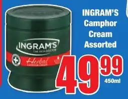 Boxer Superstores INGRAM'S Camphor Cream Assorted offer