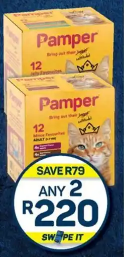 Pick n Pay Pamper Fine Cuts Cat Food Assorted 12 x 85g Multipack offer