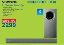 Incredible Connection SKYWORTH 2.1 Channel Sound Bar offer