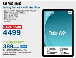 Incredible Connection SAMSUNG Galaxy Tab A9+ WiFi Graphite offer