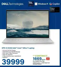 Incredible Connection DELL XPS 13 9340 Intel Core Ultra 7 Laptop offer