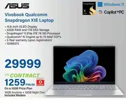 Incredible Connection ASUS Vivobook Qualcomm Snapdragon X1E Laptop offer