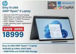 Incredible Connection HP Envy 15 x360 AMD Ryzen 5 Laptop offer