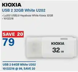 Incredible Connection USB 2 32GB White U202 offer