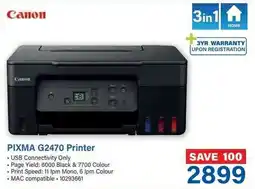 Incredible Connection Canon PIXMA G2470 Printer offer