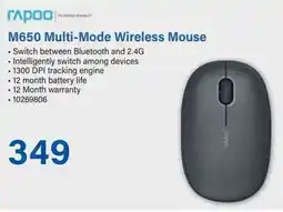 Incredible Connection M650 Multi-Mode Wireless Mouse offer
