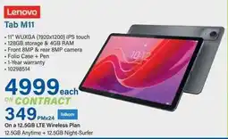 Incredible Connection Lenovo Tab M11 offer