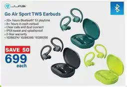 Incredible Connection Go Air Sport TWS Earbuds offer